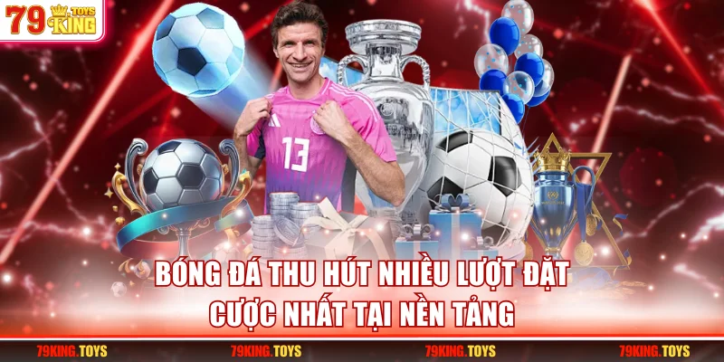 Bóng đá thu hút nhiều lượt đặt cược nhất tại nền tảng
