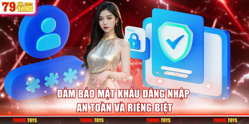 Đảm bảo mật khẩu đăng nhập an toàn và riêng biệt