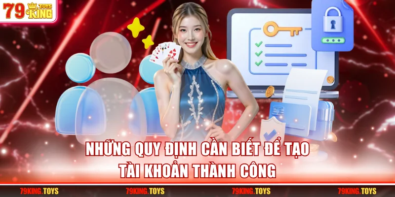 Những quy định cần biết để tạo tài khoản thành công